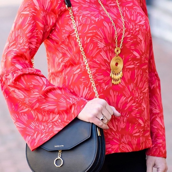 Banana Republic Red Floral Top - Picture 2 of 6